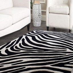 Safiya Carpet Black Abstract Hand-Tufted Woollen Carpets-image-72