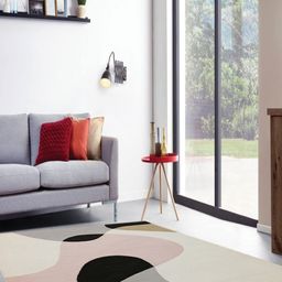 Safiya Carpet White Abstract Hand-Tufted Woollen Carpets-image-93