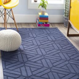 Safiya Carpet Blue Ethnic Motifs Woollen Carpets-image-87