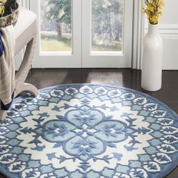 Safiya Carpet Blue Ethnic Motifs Woollen Carpets-image-29