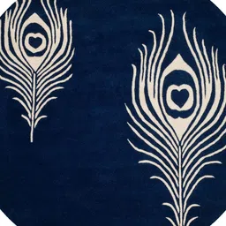 Safiya Carpet Blue Ethnic Motifs Woollen Carpets-image-94