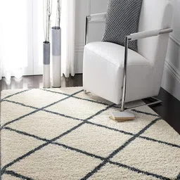 Safiya Carpet Grey Geometric Anti-Skid Polyester Carpets-image-16