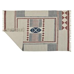 Art Avenue Cream & Rust Ethnic Motifs Printed Cotton Rectangular Carpet image 2