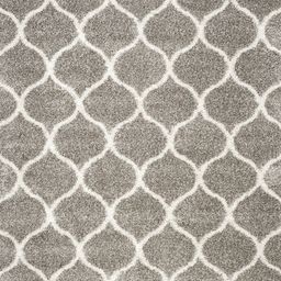 IMRA CARPET Grey Geometric Polyester Carpet image 2