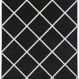 IMRA CARPET Black Geometric Hand-Tufted Woollen Carpet image 2
