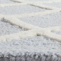 IMRA CARPET Blue Geometric Handmade Polypropylene Carpet image 2