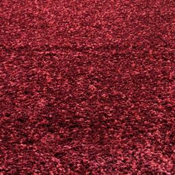 IMRA CARPET Maroon Rectangle Shaggy Carpet image 3