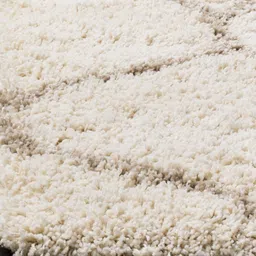 IMRA CARPET Beige Abstract Handmade Polyester Carpet image 3