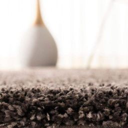 IMRA CARPET Brown Solid Handmade Woollen Carpet image 3