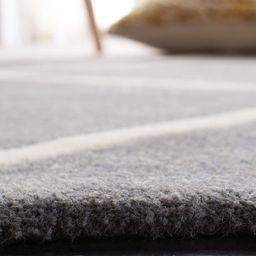 IMRA CARPET Grey Geometric Handmade Polypropylene Carpet image 3
