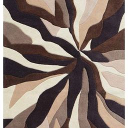 IMRA CARPET Brown Abstract Handmade Polypropylene Carpet image 3