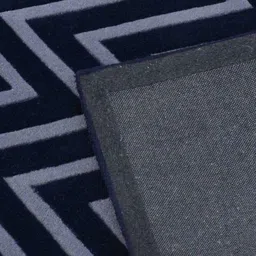 IMRA CARPET Black & Grey Geometric Rectangular Carpet image 3