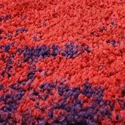BIANCA Red Soft Fluffy Area Rug Carpet With Non-Slip Rubber Backing image 4