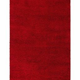 IMRA CARPET Red Solid Handmade Polyester Carpet image 4