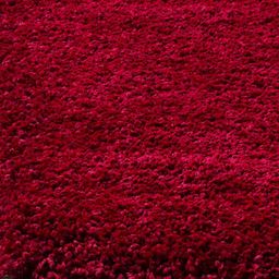 IMRA CARPET Red Solid Handmade Polyester Carpet image 5