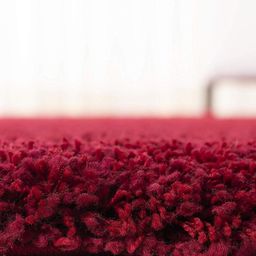 IMRA CARPET Maroon Rectangle Shaggy Carpet image 5