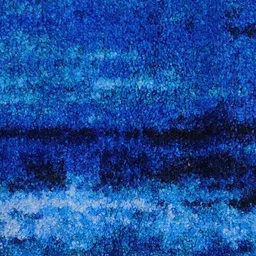 BIANCA Blue Abstract Design Anti-Skid Soft Rectangular Shaggy Carpet image 5