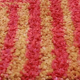 BIANCA Red & Beige Geometric Printed Anti-Skid Soft & Fluffy Rectangular Carpet image 5