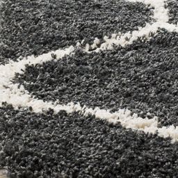 IMRA CARPET Grey Geometric Handmade Polyester Carpet image 5