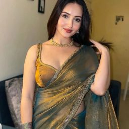 Solid/Plain Bollywood Organza Saree-image-13