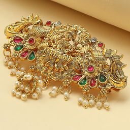 OOMPH Ethnic Laxmi Beaded French Barrette-image-16