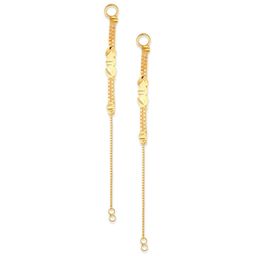 Vighnaharta Gold-Plated Classic Ear Cuff Chain Earrings-image-17
