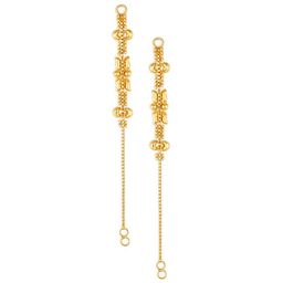 Vighnaharta Gold-Plated Classic Ear Cuff Earrings-image-30