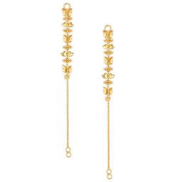Vighnaharta Gold-Plated Classic Ear Cuff Earrings-image-31