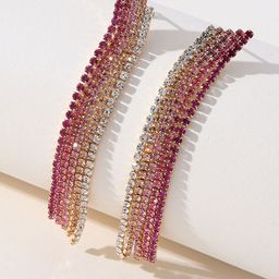 Shining Diva Fashion Gold-Plated Contemporary Chandelier Drop Earrings-16