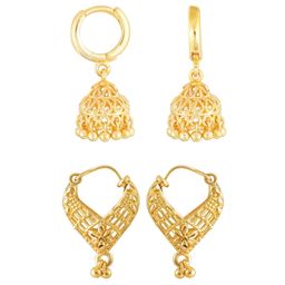 Vighnaharta Set Of 2 Gold Plated Hoop Earrings-53