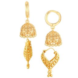 Vighnaharta Set Of 2 Gold-Plated Jhumkas-3