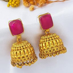 GRIIHAM Contemporary Jhumkas Earrings-image-59