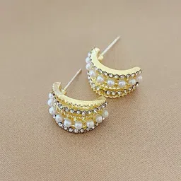 FIMBUL Circular Studs Earrings-43