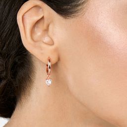 MINUTIAE Rose Gold Plated Circular Studs Earrings-19
