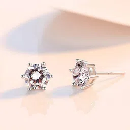 Designs & You Silver-Plated Circular Studs Earrings-42