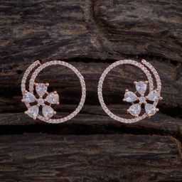 Kushal's Fashion Jewellery Circular Studs Earrings-image-2