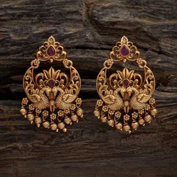 Kushal's Fashion Jewellery Gold-Plated Antique Studs Earring-23