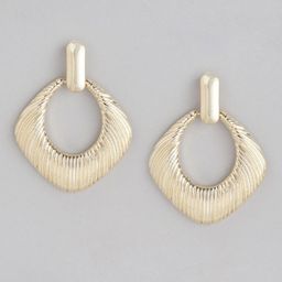 Forever New Women Gold-Plated Square Drop Earrings-picture-27