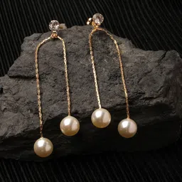 XPNSV Gold-Plated Drop Earrings-30