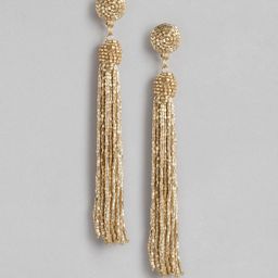 RICHEERA Gold-Plated Contemporary Drop Earrings-65