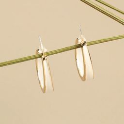 SOHI Gold-Plated Circular Half Hoop Earrings-18
