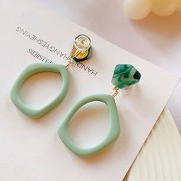 MYKI Gold-Plated Geometric Drop Earrings-19