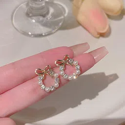 Goho Artificial Stones Studs Earrings-image-2