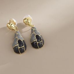 MYKI Gold-Plated Contemporary Drop Earrings-18