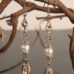 BuckleUp Gold-Plated Contemporary Drop Earrings-31