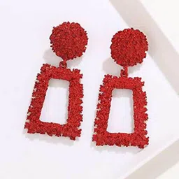 YouBella Geometric Drop Earrings-26