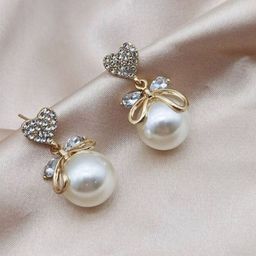 Celestique Stone Studded Contemporary Drop Earrings-image-31