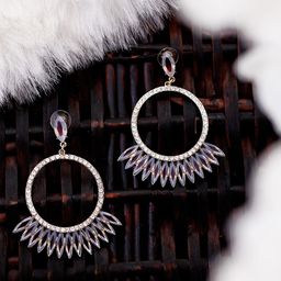 Bellofox Stone Studded Contemporary Drop Earrings-20