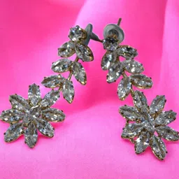 Jolly Faces Gold-Plated Contemporary Drop Earrings-image-10