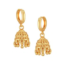 Vighnaharta Gold-Plated Brass Contemporary shaped Jhumkas Earrings-picture-49